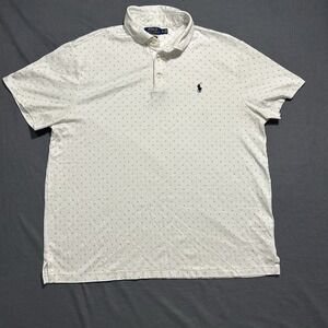 Polo Ralph Lauren Polo Shirt Mens XL Performance Short Sleeve Golf Stretch White